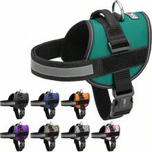 Dogline Dog Harness, Reflective No-Pull Adjustable Vest With Handle Walking, Training, Service Breathable No - Choke Harness Small, Medium Or Large Dogs Room Patches Girth 15 To 18 In RedChristmas BXJX - Teal - 查看 12
