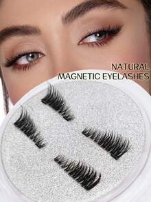 1 Paio Di ciglie Magnetiche Mezze ciglie Senza Colla, ciglie Magnetiche Corte Sguardo Naturale Occhio Di Gatto, ciglie Finte Riutilizzabili Senza Adesivo, Adatte Per Persone Pigre, Blogger Di Makeup, Regalo Per Donne, Strisce Di ciglie, ciglie, ciglie Finte