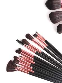 18pcs Makeup Brush Set, Eyeshadow, Blush, Powder Blending Soft Comprehensive Cosmetic Tools,Giveaways,Professional Makeup Brushes,Complete Makeup Set - Black - View 4