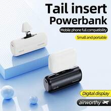 Sạc dự phòng mini 5000mAh, Pin sạc dự phòng siêu nhỏ cho điện thoại di động khi du lịch, Phù hợp với 15/15 Plus/15 Pro/15 Pro Max/Dành cho iPad Pro/Dành cho Samsung Android, v.v., Pin dự phòng khẩn cấp bỏ túi, Pin dự phòng di động USB, Quà tặng Pin dự phòng mini nhỏ gọn, Giao diện chuyển đổi xoay 90 độ, Phù hợp với mọi điện thoại di động, Phích cắm đuôi nguồn điện di động, Vật dụng thiết yếu khi đi du lịch, Phù hợp với bộ sạc Thích hợp cho kỳ nghỉ hè, Du lịch/Cắm trại ngoài trời và Nguồn điện dự phòng khẩn cấp Quà tặng cho gia đình, bạn bè, sinh nhật - trắng - Xem 6