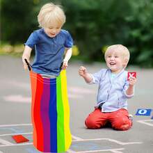 2pcs/4pcs Set Colorful Canvas Hop Bags, Washable Indoor Outdoor Sports Props