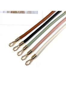 女士手提包肩带，PU皮革肩带，纯色扣环配件，手柄替换零件 - 彩色 - 查看 7