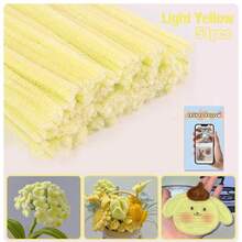 51 件/套超值装 DIY 管道清洁器散装带教程视频，适合花朵，60 种颜色加密雪尼尔茎，适合返校季节，30 厘米彩色管道清洁器工艺用品彩色雪尼尔茎，管道清洁器毛绒金属丝茎有线扭棒发带，价格实惠，质量好，漂亮，非常适合商务 Ganda Ng Kulay 质量好，颜色不一样 - 彩色 - 查看 42