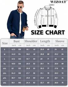 Mens Casual Lightweight CoatChristmas MQ4K - 藍色 - 查看 4