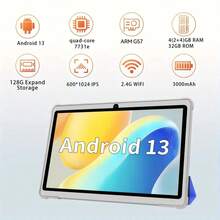 COLORROON Android Tablet, 7 Inch Android11 Tablet 6GB(2+4) RAM 32GB ROM With Wi-Fi, GMS, Parental Control, Dual Camera, Shockproof Case, Educational - Màu xanh nhạt - Xem 2