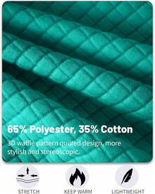 Mens Casual Lightweight CoatChristmas MQ4K - Mint Green - View 4