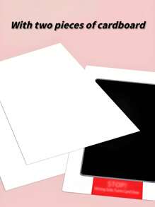 2pcs Newborn Souvenir Ink Pad For Footprints And Handprints Wash-Free Ink Pad/Can Be Used As Baby Souvenirs/Pet Footprint Souvenirs/Christmas/Thanksgiving/Easter/New Year Gifts Contains 4 Sheets Of White Cardstock - Black - View 8