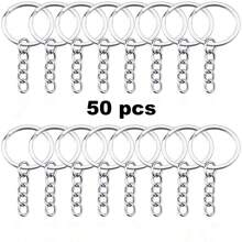 10-100pcs/Set 20mm Key Ring Open Jump Rings Connector Metal Split Rings For Keychain Pendant Jewelry Finding Making Charm Crafting Gift Souvenir School Car Accessories Cute Goth Y2k - Silver - View 21