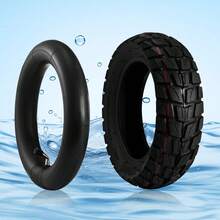 2Pack Electric Scooter Tyre 10 Inch Tube Outer Tire&Inner Scooter Solid Front And Rear Whee Tire Rubber Honeycomb Tyre - Black - View 4