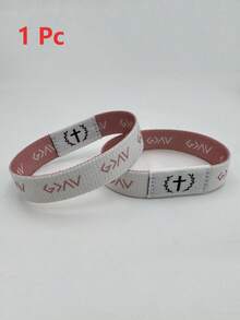 1pc Bible Verse Bracelet, NFC Enabled Christian Daily Prayer Text Bracelet, Unisex, Suitable As Holiday Gift For Halloween, Christmas, New Year