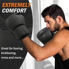 Boxing Gloves For Men And Women Suitable For Boxing Kickboxing Mixed Martial Arts Muay Thai MMA Heavy Bag Training - 16盎司 - 查看 5