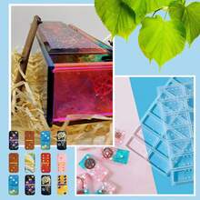 Domino Molds For Epoxy Resin Box, Domino Resin Mold Set For Casting, Storage Box Mould For DIY Epoxy Crafts Making Tool - White - View 5