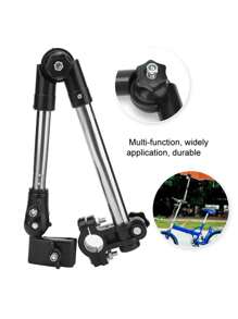 1 件高品质不锈钢旋转雨伞连接器，适用于轮椅、自行车和婴儿推车的通用支架，坚固耐用，防日晒雨淋，易于使用，适用于自行车、电动自行车、儿童推车、轮椅和钓鱼座椅