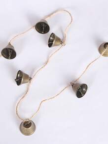 1 قطعة من أكاليل الجرس الصغيرة، زينة معلقة على الحائط، ديكور معلق للكريسماس، ديكور غرفة ، ديكور المنزل، ديكور غرفة النوم، ديكور النافذة، ديكورات الشتاء والكريسماس