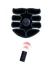 1pc 150mAh Lithium Battery Wireless EMS Muscle Stimulator Abdominal Shaping Belt - Abdominal Muscle Trainer For Home And Office Exercise - Unisex Fitness Equipment, Home Fitness Equipment For Men And Women, Fat Burning And Shaping Abdominal Instrument