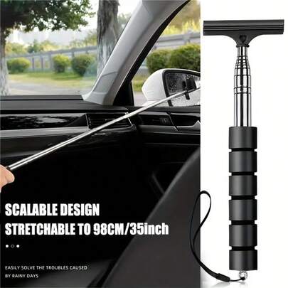 Side Mirror Rubber Scraper Car Rearview Mirror Rubber Scraper Retractable Car Rearview Mirror Wiper Car Rearview Mirror Wiper Retractable Car Glass Rubber Scraper Extendable Water Cleaning Tool Portable Cleaning Tool Car Side Mirror Rubber Scraper