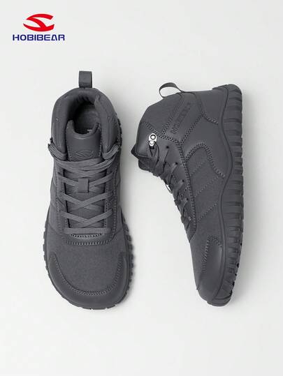 HOBIBEAR 宽楦轻便软橡胶底休闲运动鞋，男女皆宜的舒适户外步行鞋