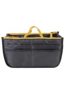 13-Pocket Large Capacity Waterproof Nylon Makeup Bag, Foldable Organizer Pouch, Multi-Functional Travel Cosmetic Bag - Multicolor - View 12