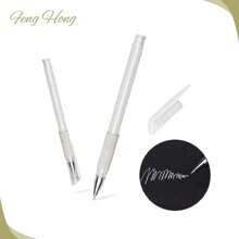 2/4/6/8支装白色眉毛微雕笔，皮肤标记笔，永久化妆纹身定位工具，眉毛绘制工具，万圣节妆容，纹身，价格实惠，圣诞礼物，化妆品，化妆工具，廉价商品，礼物，送她的礼物，圣诞礼物