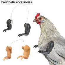 母鸡头盔鸡宠物安全帽搞笑鸟母鸡帽头饰，鸡鸟玩具头部保护头盔鸟帽，小宠物安全帽服装配件适用于鸡鸟鹦鹉长尾小鹦鹉仓鼠 - 彩色 - 查看 7
