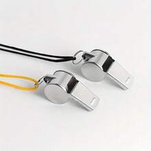 5 Stücke/Set Premium Edelstahl Pfeife mit Schlaufe - Geeignet für Basketball, Schiedsrichter-Training und Outdoor-Überleben!