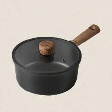 1套高品质黑色家用炊具套装，不粘锅，全套煎锅、汤锅、平底锅，适用于电磁炉，兼容所有炉灶 - 彩色 - 查看 18