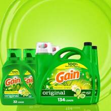 Original HE Liquid Laundry Detergent - 46 Fl Oz (32 Loads) - Long-Lasting 6-Week Freshness - Odor Fighting Formula - HE & Standard Washer Safe - Classic Crisp Scent - Works In Cold Water