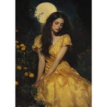 1 buc Pictură de artă portret Copertă Serie Temă Canvas Imprimare Modă Pop Artă de perete Postere Culori Mural Studio Decor Acasă Fără cadru