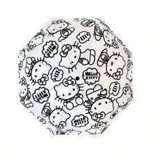 Sanrio 1PC Sanrio Cartoon Hello Kitty, Kulomi Transparent Folding Umbrella, A Must-Have Decoration For Rainy Days. Non Automatic Parachute And Large Face Hello Kitty Automatic Version, Thick And Rain Resistant, Lightweight, Compact And Easy To Carry A Must-Have For The Whole Year