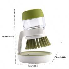 1pc New Non-Stick Oil Cleaning Pot Brush, Household Liquid Brush, Squeeze Liquid Dishwashing Cleaning Brush