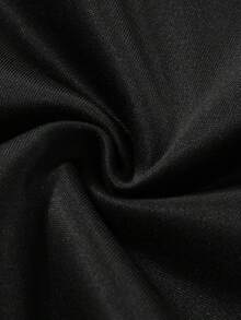 YUNCHIC - Men's Crew Neck Long Sleeve Sweatshirt, Casual & Versatile, Design For Spring & Autumn, Creative Letter & Graphic Print, Korean Minimalist Style, Suitable For Outdoor And Indoor Wear - Black - View 7