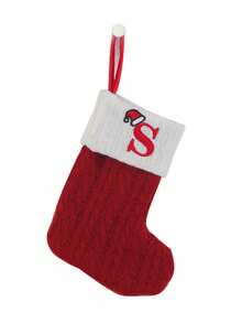 Capital Letter Christmas Stocking Decorations, Christmas Stockings, Double-Sided Fireplace Stockings, Party Decorations, New Year Party Favors, Personalized Initials Stockings, Family Holiday Christmas Party Decorations, Birthday, Christmas, Christmas Decorations, Christmas Tree Decorations, Baby Shower, Baby Supplies, Holiday Decorations, Baby Party Supplies. Party Props, Party Decorations