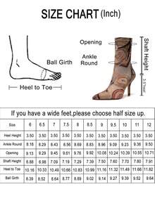 vivianly All Over Print Stiletto Ankle Boots For Women - Pointed Toe, Elastic Side Zip, Spring Fashion Unique Stretch Fabric With Print-Elegant Sexy Style For Commuting High Heels Boots, Suitable For All Seasons Boots,Wedding Valentine's Day, Music Festival Party & Sexy Night Shoes Random (Each Pair May Vary For Surprise) - 不規則-B - 查看 3