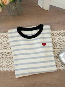 Sweater Rajut Bergaris Berkualitas Tinggi untuk Wanita, Atasan Berlapis yang Pas Badan, Gaya Manis & Pedas, Cocok untuk Musim Dingin, Natal, dan Festival Musim Semi - Biru - View 6