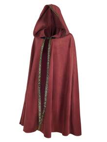 Medieval Cloak With Hood Wizard Cloak Halloween Renaissance Hooded Cape For Man And Women - Multicolor - View 5