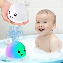 Bath Toy Ball Spray Light Rotating Shower Pool Children Toys Children Toddler Swimming Party Bathroom LED Light Toy Gift