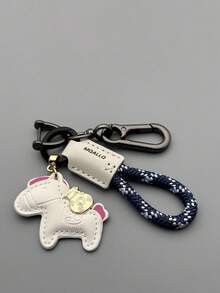 Handmade Leather Car Key Chain, Simple & Personalized Key Ring Lanyard For Men & Women - Have Money Immediately - View 6