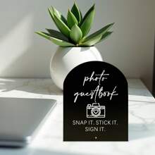 Indicator Arcă Acrilică – Afișează Elegant "CĂRȚI ȘI CADOURI" și "Mulțumesc"! Perfect pentru Nunți, Petreceri, Evenimente sau Decor Acasă – Indicator Decorativ Acrilic Elegant pentru Zone de Felicitări, Mese de Cadouri și Aranjamente de Evenimente