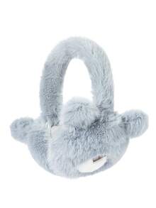 1pc Women's Solid Color Foldable Fashionable & Versatile Plush Warm Earmuffs, Random Lining Color - Gray-070 - View 4