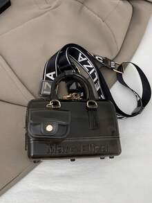 2个/套透明果冻可调节单肩包，适合旅行、上学、工作、办公、斜挎。 - 彩色 - 查看 15