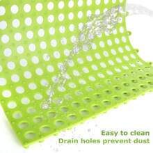 10 Pieces/Set Of TPE Bathroom Mats, Bathroom Shower Mats, Plastic Hollow Waterproof Swimming Pool Mats, Interlocking Floor Tiles With Drainage Holes, Bathroom Grid Mats, Bathroom Two-Color Non-Slip Mats, Shower Room Safety Non-Slip Mats, Bathroom Accessories, Non-Slip Shower Mat Module Interlocking Mats, Pools, Terraces, Balconies, Kennels, Poultry And Colored Grid Mats.