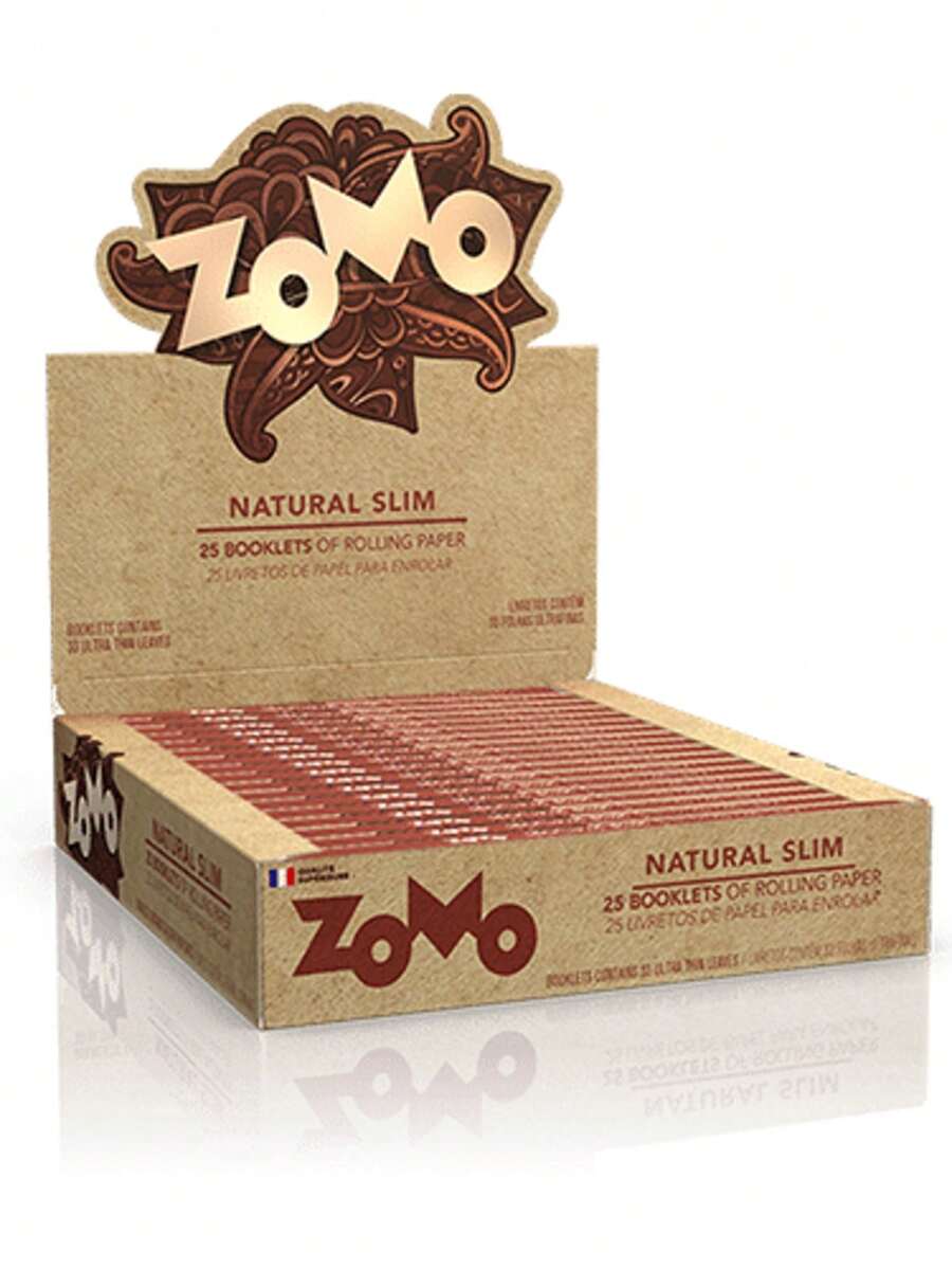 Natural Silk Slim Box Of 25 Booklets - Camel - View 1