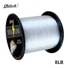 Chelesh 1093yds, 546yds Nylon Monofilament Line, High Strength, Abrasion Resistant, Transparent, Gray, Burgundy 3 Colors Available, 6LB-38LB Strength Options, Smooth Fishing Line, Handmade DIY Beading Thread