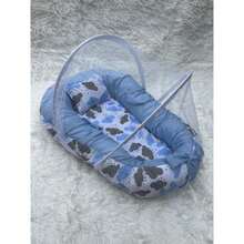 Nest With Mosquito Net For Boy And Girl, Assorted Prints - MÂY XANH - Xem 2