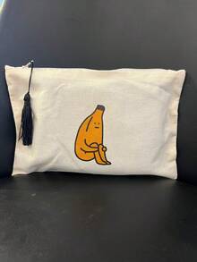 Necessaire Banana - Bege - Visão 1