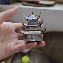 Quebra-cabeça Metálico 3D, Modelo de Montagem DIY, Quebra-cabeça de Fivela de Aço Inoxidável, Modelo de Arquitetura, Sem Necessidade de Cola, Presente de Aniversário, Decoração, Marco