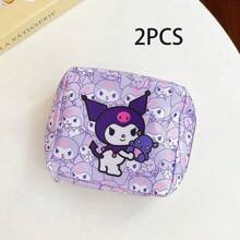 Sanrio 1 stuk schattige Oxford stoffen draagbare cosmetische tas met ritssluiting, opbergorganizer voor maandverband