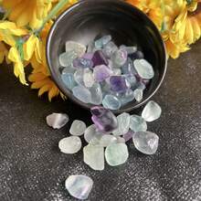 1 Lb Natural Fluorite Bulk, Small Decorative Pebbles, Suitable For Crafts And Aquarium Rocks, Applicable For Aquarium, Glassware, Succulents And Vases