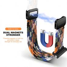 Magnetic Braided Nylon Loop Band Compatible With Xiaomi Redmi Watch 4 5 Strap Adjustable Sport Replacement Bracelet Mi Band 9 8 Pro - Miband 8pro/9pro/Redmi Watch 4/5 - View 5