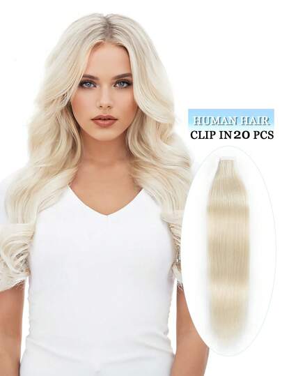 Tape In Human Hair Extensions Long Straight Invisible Seamless Tape In Hair Extensions Human Hair Tape In 50 Gram Pu Tape Ins Natural Hair 20Pcs 12-20 Inches Natural Refreshing And High Quality Hair Extensions Suitable For Daily Party Festival And Cosplay Use